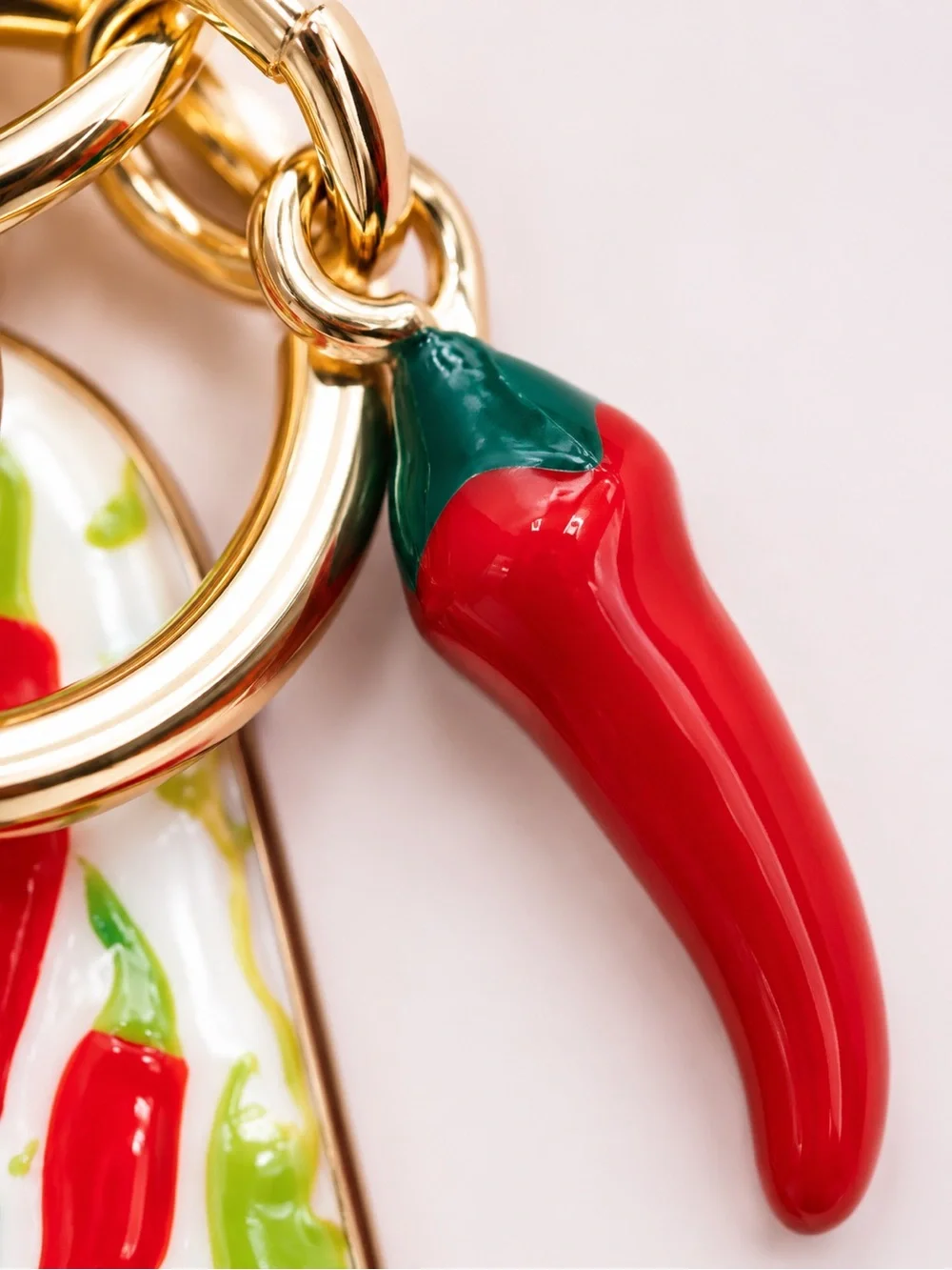 piper.k Red Chili 'Spice Up Your Life' Key Chain & Bag Charm